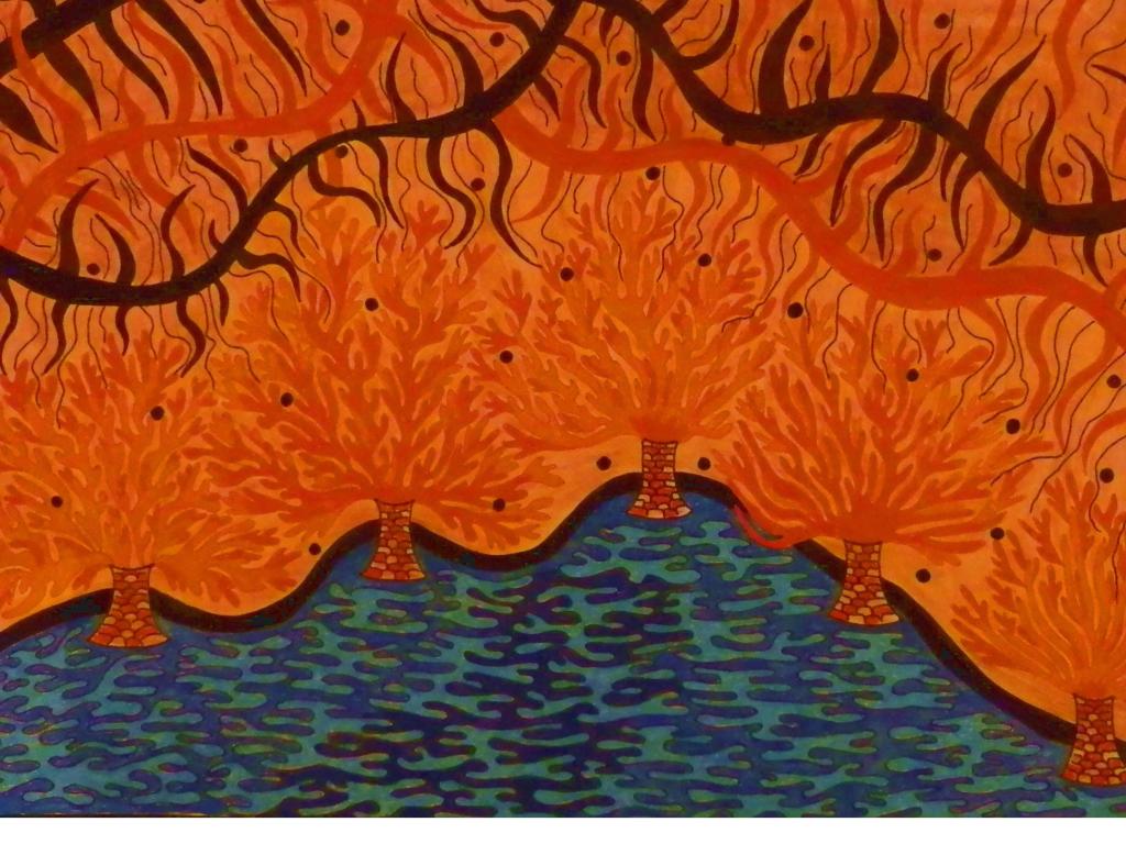 Burning trees
